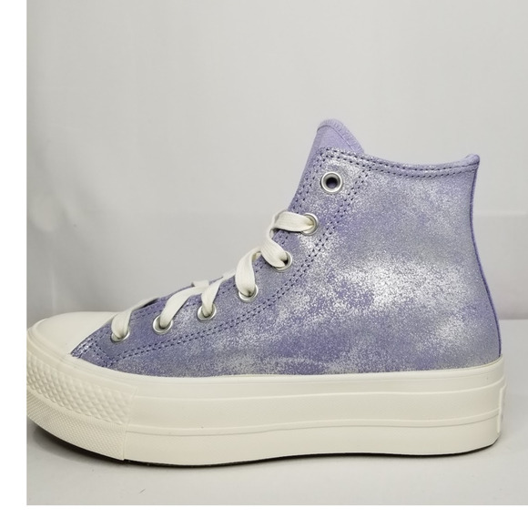 Converse CTAS Lift Hi Top Sneakers Brand New Women 8 Lilac Pewter A11549C NWT - Picture 5 of 9